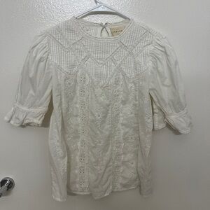 Sezane Bert Blouse | Ecru | Size 34